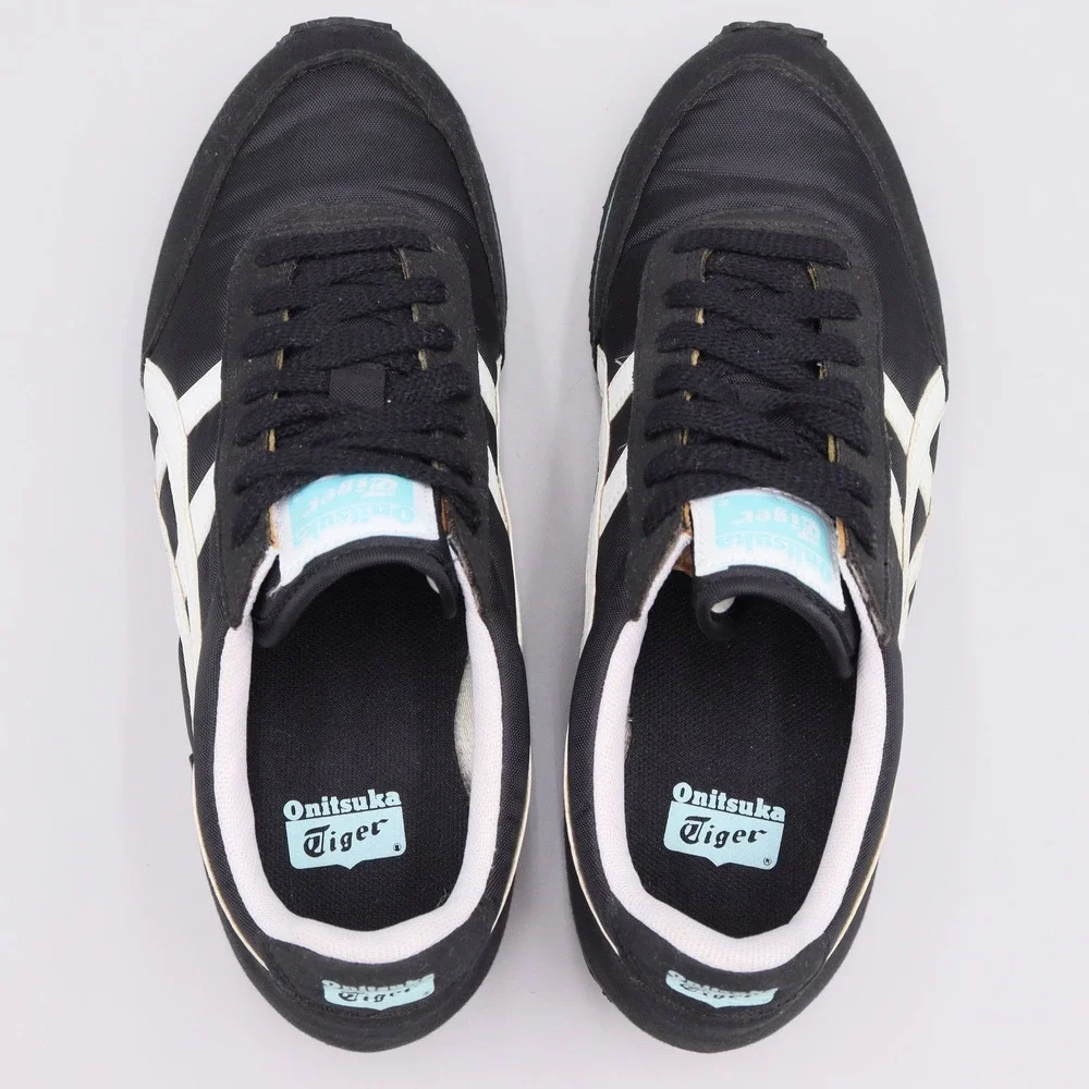 Onitsuka Tiger Sakurada Black White Light Blue Womens Size 6.5 Casual Sneakers - Picture 8 of 9